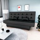 Ver imagem 2 de Sofá Cama 3 Lugares Casal Reclinável 190 Larg Laila Matrix