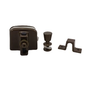 Kit 4 Janela de correr com 2 folhas Glass Peças kit4 Marrom
