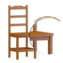Ver imagem 5 de Mesa Retangular Com 8 Cadeiras Madeira Maciça 200 x 88 Mel Plácida Shop JM
