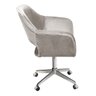 Cadeira Para Escritório E Home Office Zara Base Giratória - Veludo Capuccino - 2