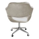 Ver imagem 3 de Cadeira Para Escritório E Home Office Zara Base Giratória - Veludo Capuccino