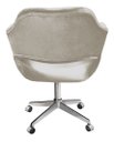 Ver imagem 3 de Cadeira Para Escritório E Home Office Zara Base Giratória - Veludo Capuccino