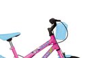 Ver imagem 2 de Bicicleta Aurora Fest, Aro 16, com Freios V-brake, com Rodas de Apoio, Capa Corrente e Cestinha Rosa