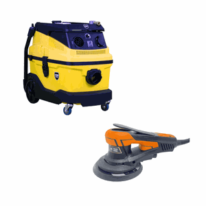 Kit Aspirador Industrial Sh9000 + Roto Orbital Black Stone