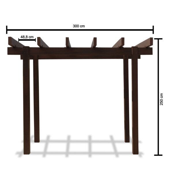 Pergolado 250cmx300cm em Madeira Ecológica  - 3