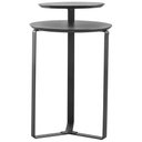 Ver imagem 3 de Mesa Lateral para Sala de Estar 2 em 1 Pés Metálicos Dari A03 Nero Preto - Lyam Decor