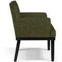 Ver imagem 6 de Poltrona Decorativa para Sala de Estar Base Preto Beatriz W01 Linho Verde - Lyam Decor
