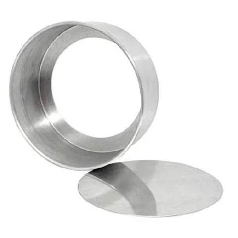 forma fundo falso removível redonda 18 x 5 cm - 2 peças