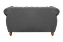 Ver imagem 3 de Namoradeira Decorativa Chesterfield Sofá Realeza Vintage - Suede Cinza