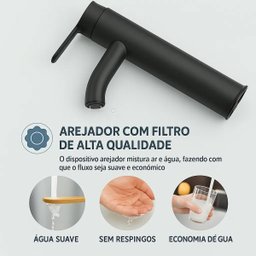 Torneira Monocomando Banheiro Lavabo Bancada Mesa Pia Aerador Misturador Agua Quente Fria Lavanderia - 8