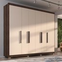 Ver imagem 1 de Guarda-Roupa Casal Valencia 6 Portas 6 Gavetas com Pés