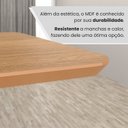 Ver imagem 5 de Mesa para Sala de Jantar Retangular 120x90cm MDF Lunna Marrom/Proa