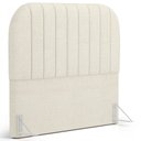 Ver imagem 1 de Cabeceira Cama Box Queen Estofada Orgânica 160cm Alice W01 Linho Champagne - Lyam Decor