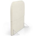 Ver imagem 6 de Cabeceira Cama Box Queen Estofada Orgânica 160cm Alice W01 Linho Champagne - Lyam Decor