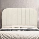 Ver imagem 2 de Cabeceira Cama Box Queen Estofada Orgânica 160cm Alice W01 Linho Champagne - Lyam Decor