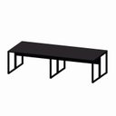 Ver imagem 2 de Mesa Escritório Plataforma Trabalho 4 Lugares 2,80m x 1,20m Pés Metal 100% MDF Industrial Executive