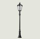 Ver imagem 1 de Poste para Jardim Colonial Sinha Alumínio Preto 2.12m 15005 Incolustre