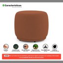 Ver imagem 5 de Kit 02 Puffs Decorativos Orgânicos Molly Redondo Bouclê Terracota - Desk Design