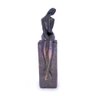 Escultura Decorativa Pessoa Sentada em Poliresina Cobre 21,5 Cm F04 - D'rossi Drossi - 2
