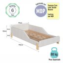 Ver imagem 4 de Cama Infantil Moderna Estofada Montessoriana 99cm Sentir Completa Móveis