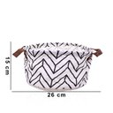Ver imagem 5 de Cesto Decorativo Multiuso Organizador Zigzag Branco 15x26x26 Cm - D’Rossi Cesta Decorativo