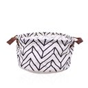 Ver imagem 1 de Cesto Decorativo Multiuso Organizador Zigzag Branco 15x26x26 Cm - D’Rossi Cesta Decorativo