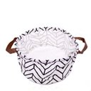 Ver imagem 3 de Cesto Decorativo Multiuso Organizador Zigzag Branco 15x26x26 Cm - D’Rossi Cesta Decorativo