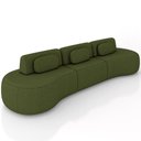 Ver imagem 2 de Sofá 4 Lugares 326cm Orgânico Mellanie Linho Verde Z32 - Mpozenato