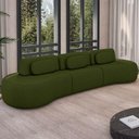 Ver imagem 1 de Sofá 4 Lugares 326cm Orgânico Mellanie Linho Verde Z32 - Mpozenato