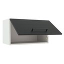 Ver imagem 5 de Armário de Cozinha Aéreo 60 cm 1 Porta Basculante Branco/Preto Agata Madesa