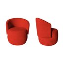 Ver imagem 1 de Kit 2 Poltronas Decorativa Beatriz Orgânica Couro Vermelho