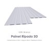 Painel Ripado Pvc 25cm X 2,70m Branco Régua - 3