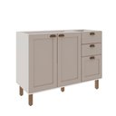 Ver imagem 2 de Balcão de Cozinha Genialflex Iluminata 120cm S-tampo Bco Fdi