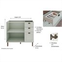 Ver imagem 3 de Balcão de Cozinha Genialflex Iluminata 120cm S-tampo Bco Fdi