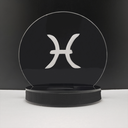 Ver imagem 1 de Luminária Abajur Mesa LED RGB Fonte Bivolt Decoração Horoscopo Signo Peixes