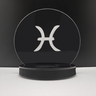 Luminária Abajur Mesa LED RGB Fonte Bivolt Decoração Horoscopo Signo Peixes - 1