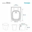 Ver imagem 3 de Assento Sanitário Soft Close Clean Branco para vaso Deca