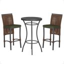 Ver imagem 1 de Mesa Bistro e 2 Banquetas Roma Preta Corda Náutica 13 Trama Original