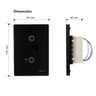 Interruptor Inteligente Wi-fi 2 Botões Alexa Preto Margirius Cor:preto - 5