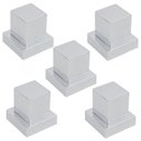 Ver imagem 1 de Kit 5 Acabamento Registro Quadrado Padrão Deca Docol Cromado 1/2 5/816 Estrias + 5 Conversores Único