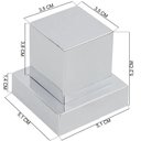 Ver imagem 2 de Kit 5 Acabamento Registro Quadrado Padrão Deca Docol Cromado 1/2 5/816 Estrias + 5 Conversores Único