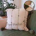 Ver imagem 7 de Almofada Artesanal Tassel Branco Verde Musgo