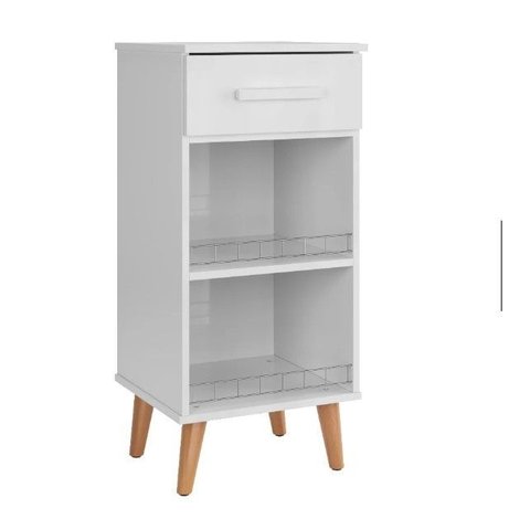 Móvel de Cozinha Fenix – Balcão Fruteira com 1 Gaveta Branco