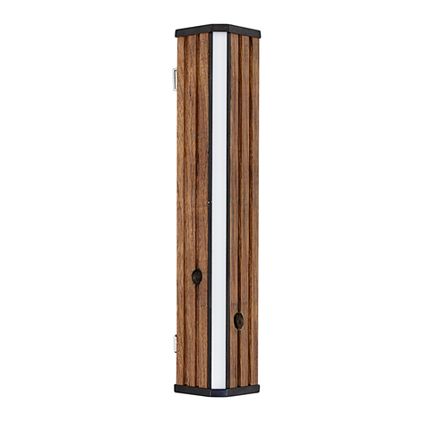 Arandela Led Mizar em Madeira de Demolição 9w 1 Foco