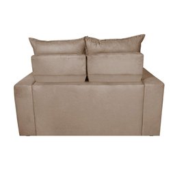 Sofá 3 Lugares Retrátil e Reclinável 1.80m Cama Inbox Smal com Bordado Pantográfico Suede Bege - 6