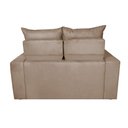 Ver imagem 6 de Sofá 3 Lugares Retrátil e Reclinável 1.80m Cama Inbox Smal com Bordado Pantográfico Suede Bege