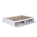 Ver imagem 3 de Cama de Casal com 4 Portas Basculantes Branca
