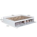 Ver imagem 4 de Cama de Casal com 4 Portas Basculantes Branca