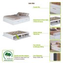 Ver imagem 5 de Cama de Casal com 4 Portas Basculantes Branca