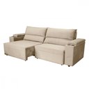 Ver imagem 1 de Sofá Somopar Acapulco Retrátil Reclinável 2m Veludo Bege